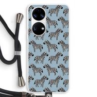 Zebra: Huawei P50 Transparant Hoesje met koord