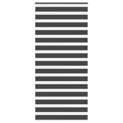 VidaXL Zebra rolgordijn 95x200 cm stofbreedte 90,9 cm zwart