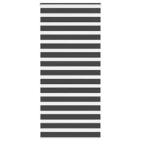 VidaXL Zebra rolgordijn 95x200 cm stofbreedte 90,9 cm zwart