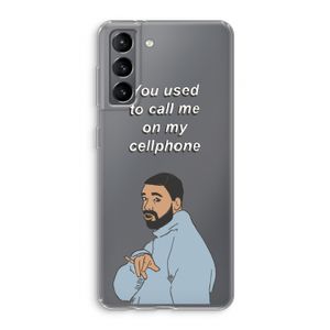 Hotline bling: Samsung Galaxy S21 Transparant Hoesje