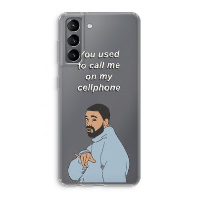 Hotline bling: Samsung Galaxy S21 Transparant Hoesje