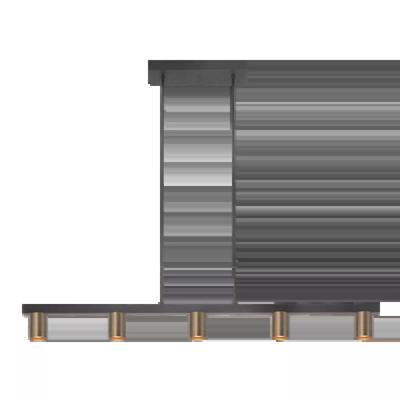 Highlight Hanglamp Perugia 5 lichts L 120 cm brons zwart