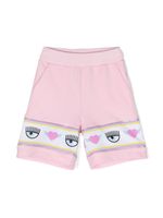 Chiara Ferragni Kids short Maxi Logomania - Rose