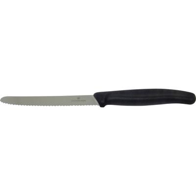 Victorinox 6.7833.6 Victorinox Swiss Classic, tomaat mes, zwart, 6 stuks Zwart