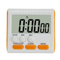 Keuken timer 24 uur digitale wekker LCD-scherm magnetische backing voor koken bakken (oranje)
