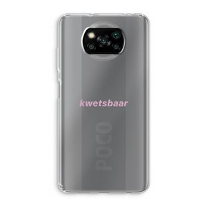 kwetsbaar: Xiaomi Poco X3 NFC Transparant Hoesje