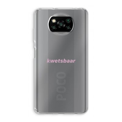 kwetsbaar: Xiaomi Poco X3 NFC Transparant Hoesje