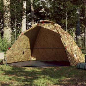 Tent 4-persoons snelontgrendeling camouflage