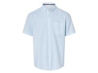 LIVERGY Heren vrijetijdsshirt (XL (43/44), Blauw/wit gestreept)