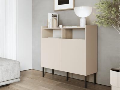 Dressoir JULIE 2 deuren acacia/kasjmier