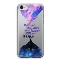 Stars quote: iPhone 8 Transparant Hoesje