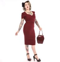 39% korting | Erin Dress Short Sleeve Wine-XXXL