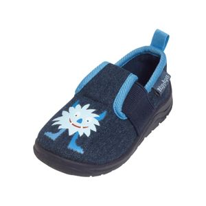 Playshoes pantoffels monster jeansblauw Maat