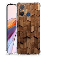 Stevig Telefoonhoesje voor Xiaomi Redmi 12C Wooden Cubes - thumbnail