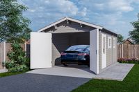 Garage 3755 S 375x550 cm - zadeldak - Gecoat- Zadeldak- Hout- Interflex