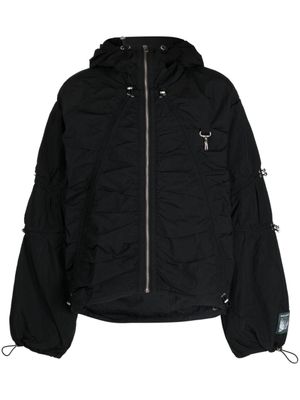 Reese Cooper veste zippée à lien de resserrage - Noir