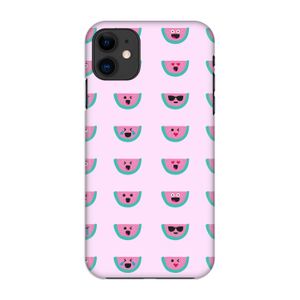 Smiley watermeloenprint: Volledig geprint iPhone 11 Hoesje
