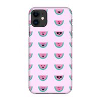 Smiley watermeloenprint: Volledig geprint iPhone 11 Hoesje - thumbnail