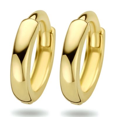 Klapoorringen geelgoud 1,6 x 8 mm