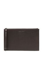 Orciani pochette en cuir à logo - Marron
