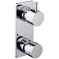 Wiesbaden Caral Inbouwthermostaat Douchekraan 2-weg Chroom
