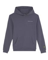 Lyle & Scott winter hoodie jongens - donker blauw - Script - geborduurd