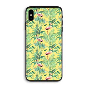 Flamingo party: iPhone XS Biologisch afbreekbaar hoesje