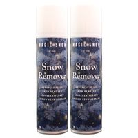 Sneeuw remover/verwijderaar - 2x - spray - 125 ml - kunstsneeuw verwijderen