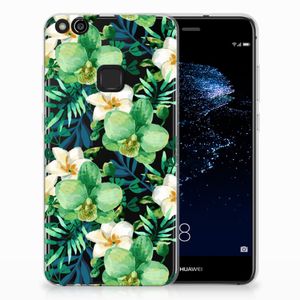 Huawei P10 Lite TPU Case Orchidee Groen