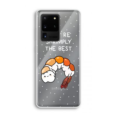 You're Shrimply The Best: Samsung Galaxy S20 Ultra Transparant Hoesje