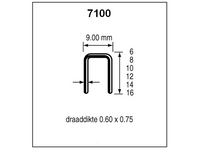 Dutack Niet serie 7100 Cnk 14mm doos 10 duizend - 5040012 - thumbnail