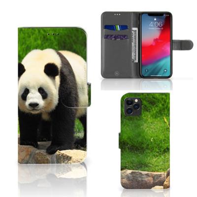 Apple iPhone 11 Pro Max | Telefoonhoesje | Met pasjeshouder | Panda