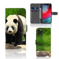 Apple iPhone 11 Pro Max | Telefoonhoesje | Met pasjeshouder | Panda