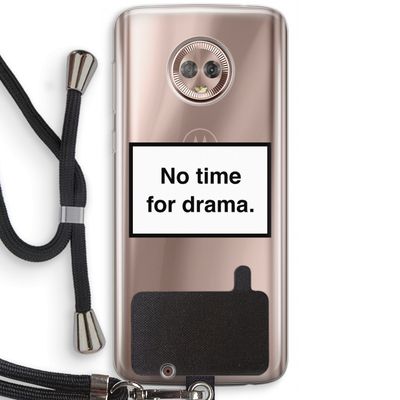 No drama: Motorola Moto G6 Transparant Hoesje met koord