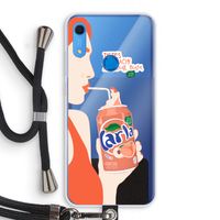 Peach please!: Huawei Y6s Transparant Hoesje met koord