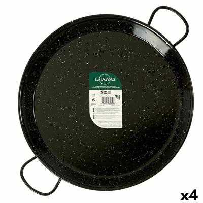 Pan La Dehesa 0250-LD 0250-LD Zwart Geëmailleerd Staal Ø 50 cm 64 x 6 x 54 cm (4 Stuks)