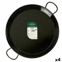 Pan La Dehesa 0250-LD 0250-LD Zwart Geëmailleerd Staal Ø 50 cm 64 x 6 x 54 cm (4 Stuks)