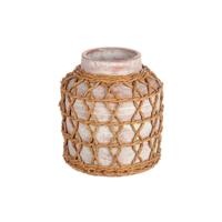 HBX Natural Living Vaas robano ø10,5xh21cm bohostyle
