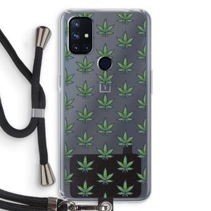 Weed: OnePlus Nord N10 5G Transparant Hoesje met koord