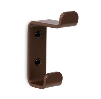 LIROdesign kapstokhaak dubbel brons - per stuk