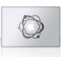 Laptop sticker atomen en elektronen - thumbnail