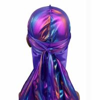 a-7 Laser zijde imitatie lange-tailed Pirate Hat Hip-hop Cape hoed Headkerchief