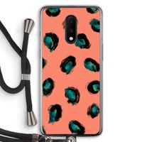 Pink Cheetah: OnePlus 7 Transparant Hoesje met koord Pink Cheetah: OnePlus 7 Transparant Hoesje met koord