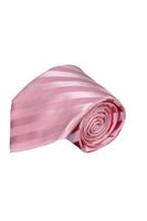 Roze zijden stropdas PA14 - thumbnail