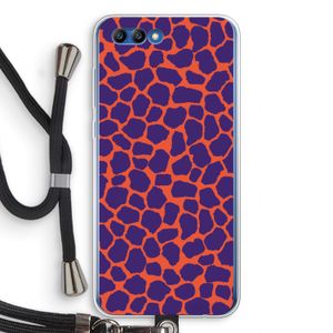 Purple Giraffe: Honor 10 Transparant Hoesje met koord