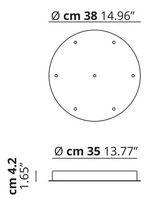 Lodes - Accessoires Rozet voor 7 pendellampen Mat wit