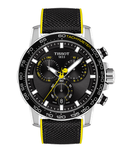 Horlogeband Tissot T1256171705100 / T604045602 Rubber Zwart 22mm