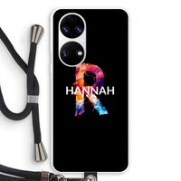 Abstract Spectrum: Huawei P50 Transparant Hoesje met koord