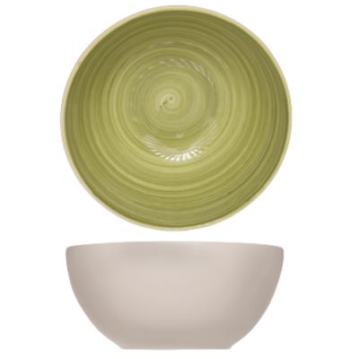 Cosy & Trendy soep serveer schaaltje - kommetjes Turbolino - groen - D14 cm - 500 ml