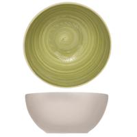 Cosy & Trendy soep serveer schaaltje - kommetjes Turbolino - groen - D14 cm - 500 ml